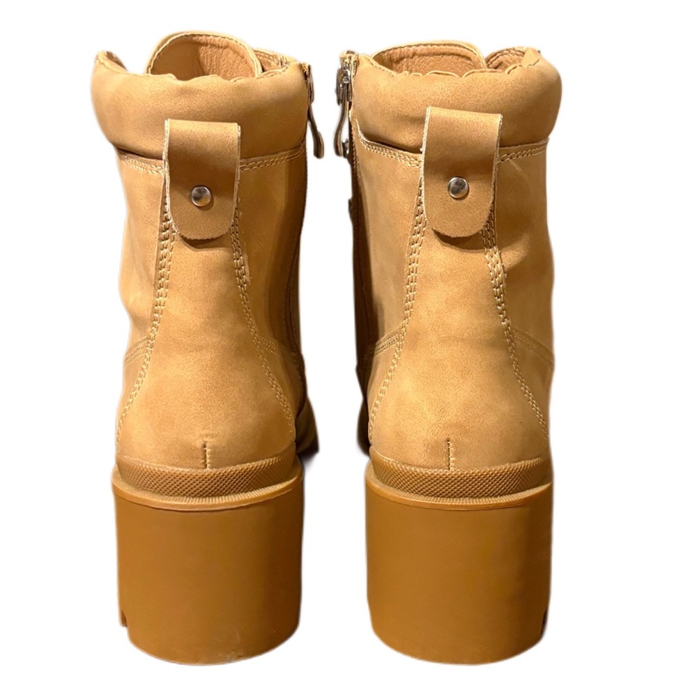 Madden Girl Tan Combat Boots - Picture 6 of 10